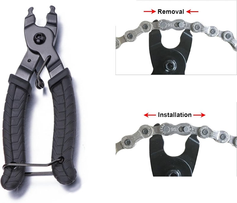 SONZUIA Universal Bike Chain Tool Kit with Bike Breaker Main Chain Pliers Chain Checker for Road MTB Bike 1-13 Speed Chain Disassemble Chain Splitter and Breaker - Image 5